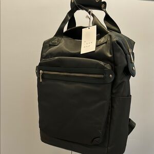A New Day Black Backpack with Minimalist Design
